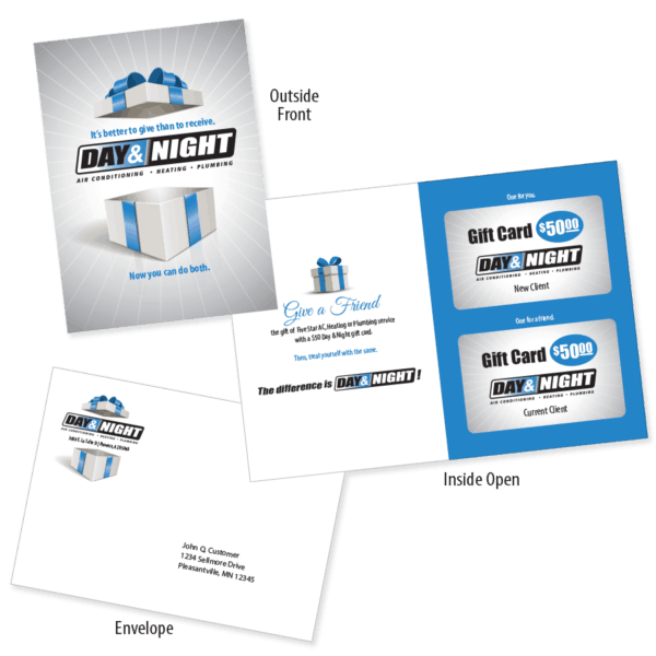 Contractor Gift Card Mailer Package