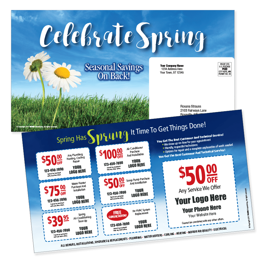 Multi Coupon Spring Theme Mailer