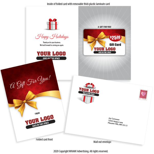 Contractor Direct Mail Holiday Gift Card Package