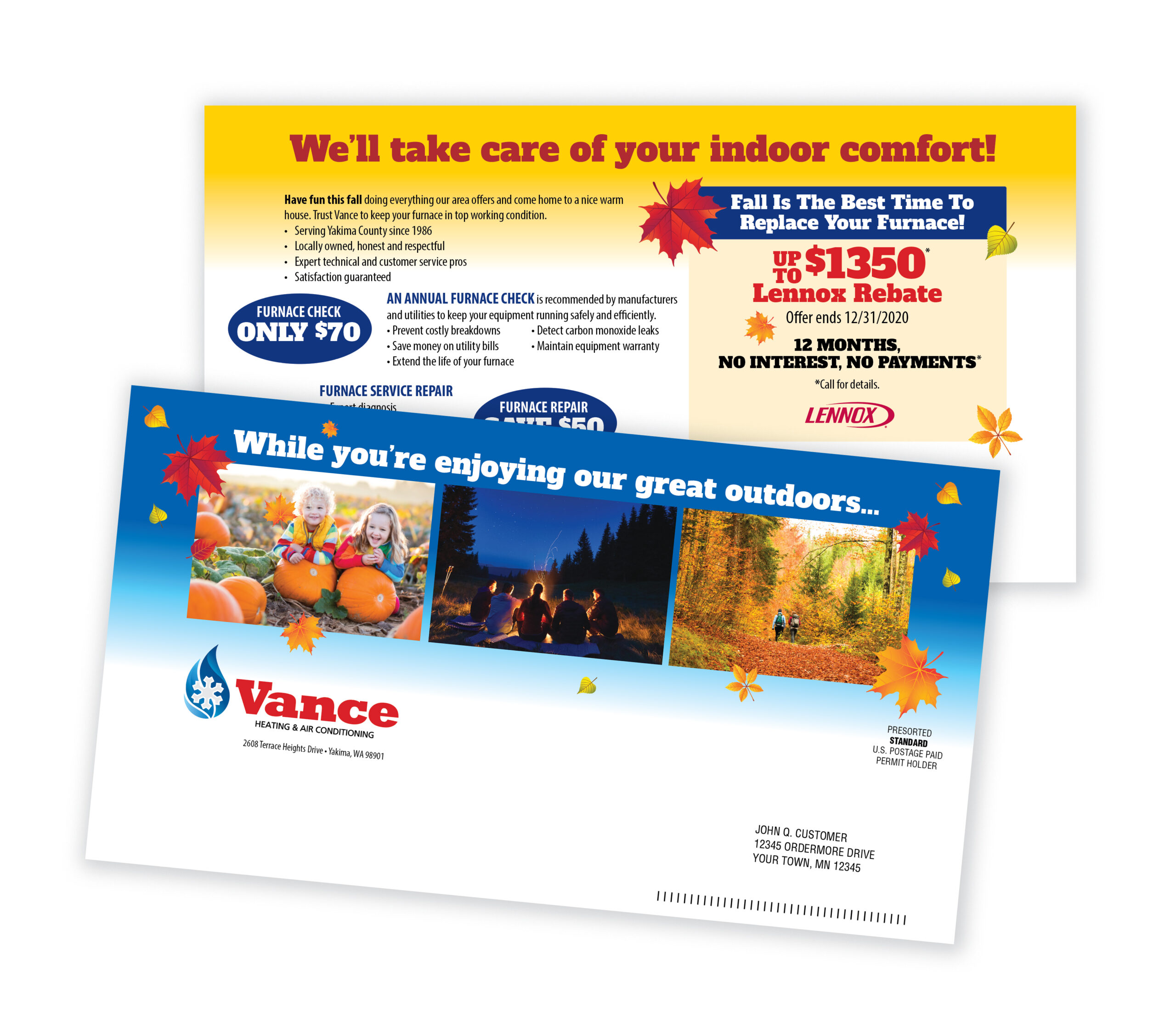 Fall Heating System Check Direct Mail